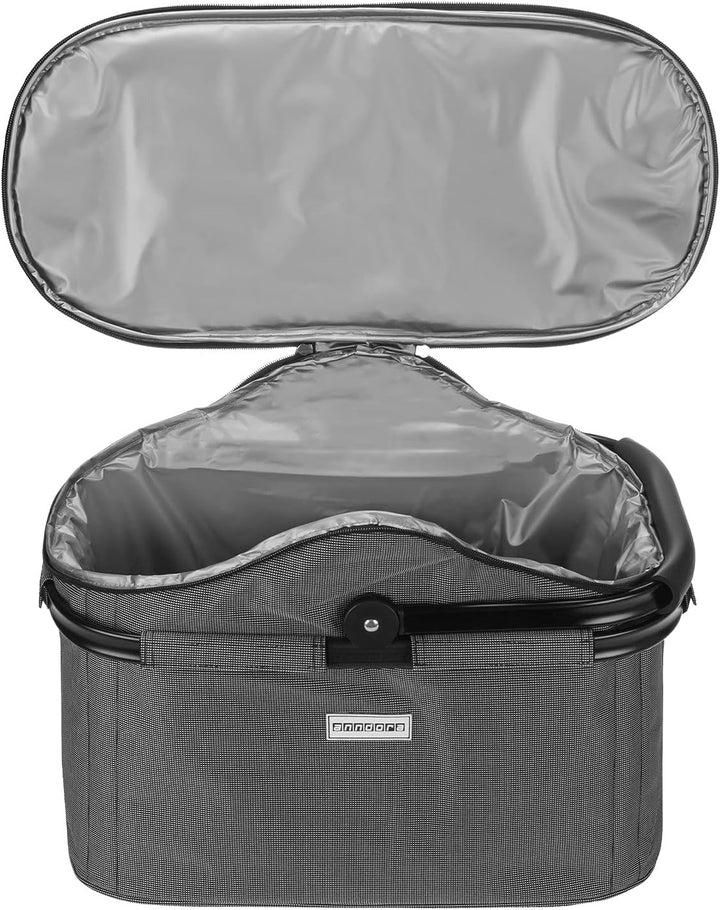 anndora Einkaufskorb 25 Liter Isolierkorb - Grau Iso: Grau Gewebt