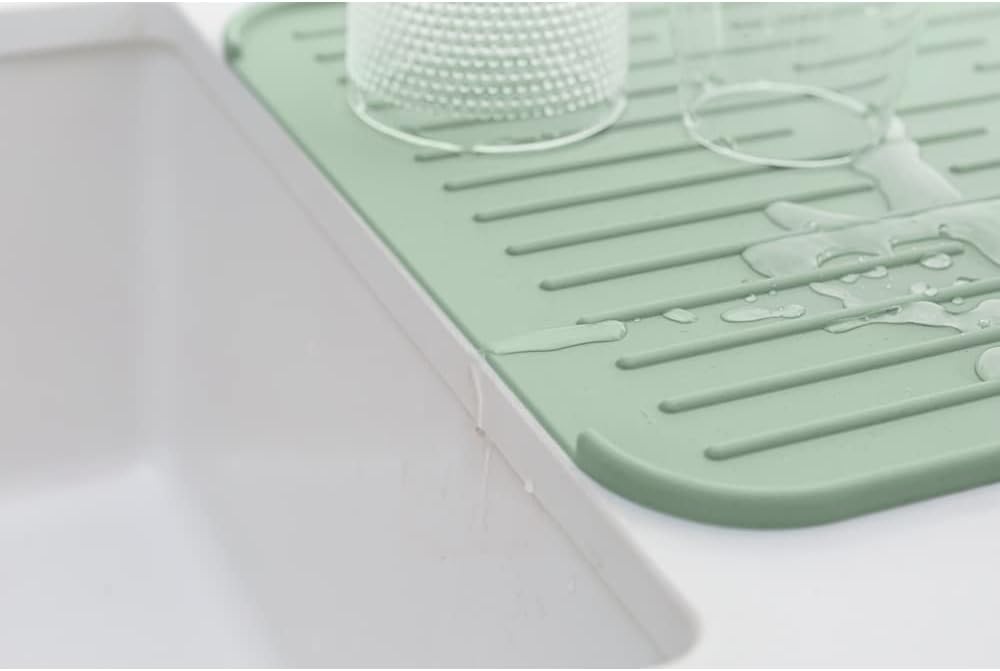 Brabantia - Sinkside Abtropfmatte Silikon - Küchenzubehör - Spülmaschinenfest - Faltbar - Pflegeleic