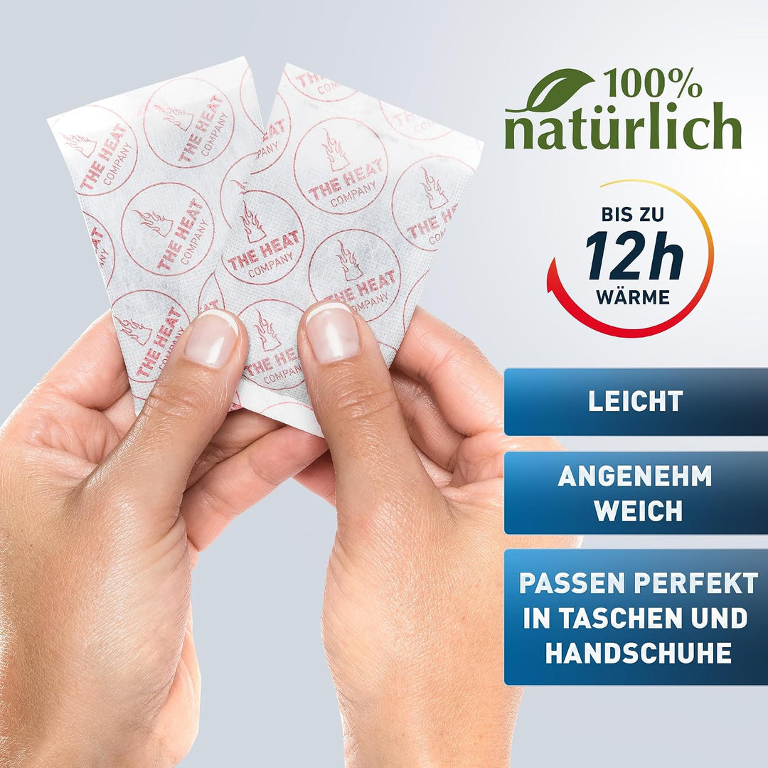 THE HEAT COMPANY Handwärmer - 10 oder 40 Paar - EXTRA WARM - Taschenwärmer Wärmepads - Fingerwärmer:
