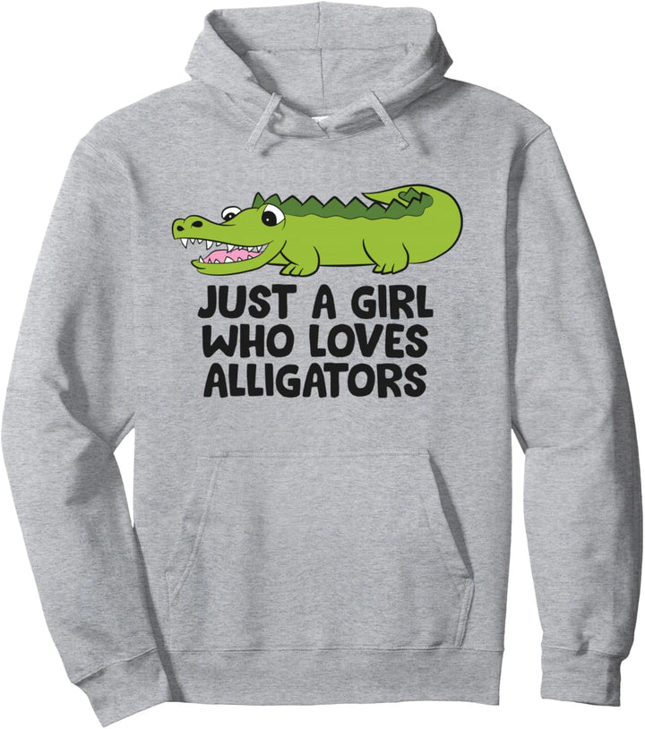 Nur Ein Mädchen Das Krokodile Liebt Pullover Hoodie