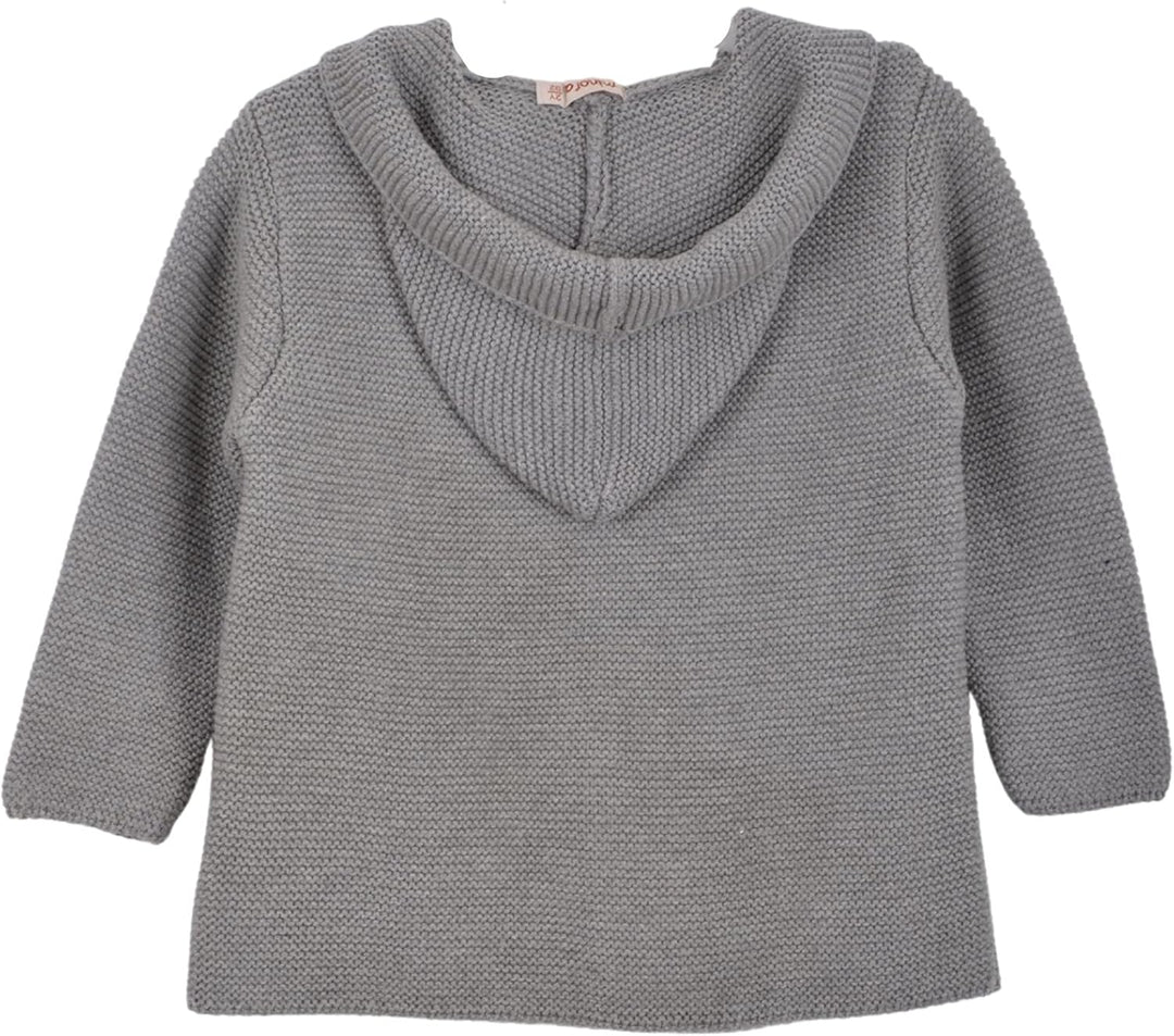 Minora Baby Junge Mädchen Strickjacke mit Kapuzenpullover - Unisex Cardigan Kinder Winter Kleidung 4