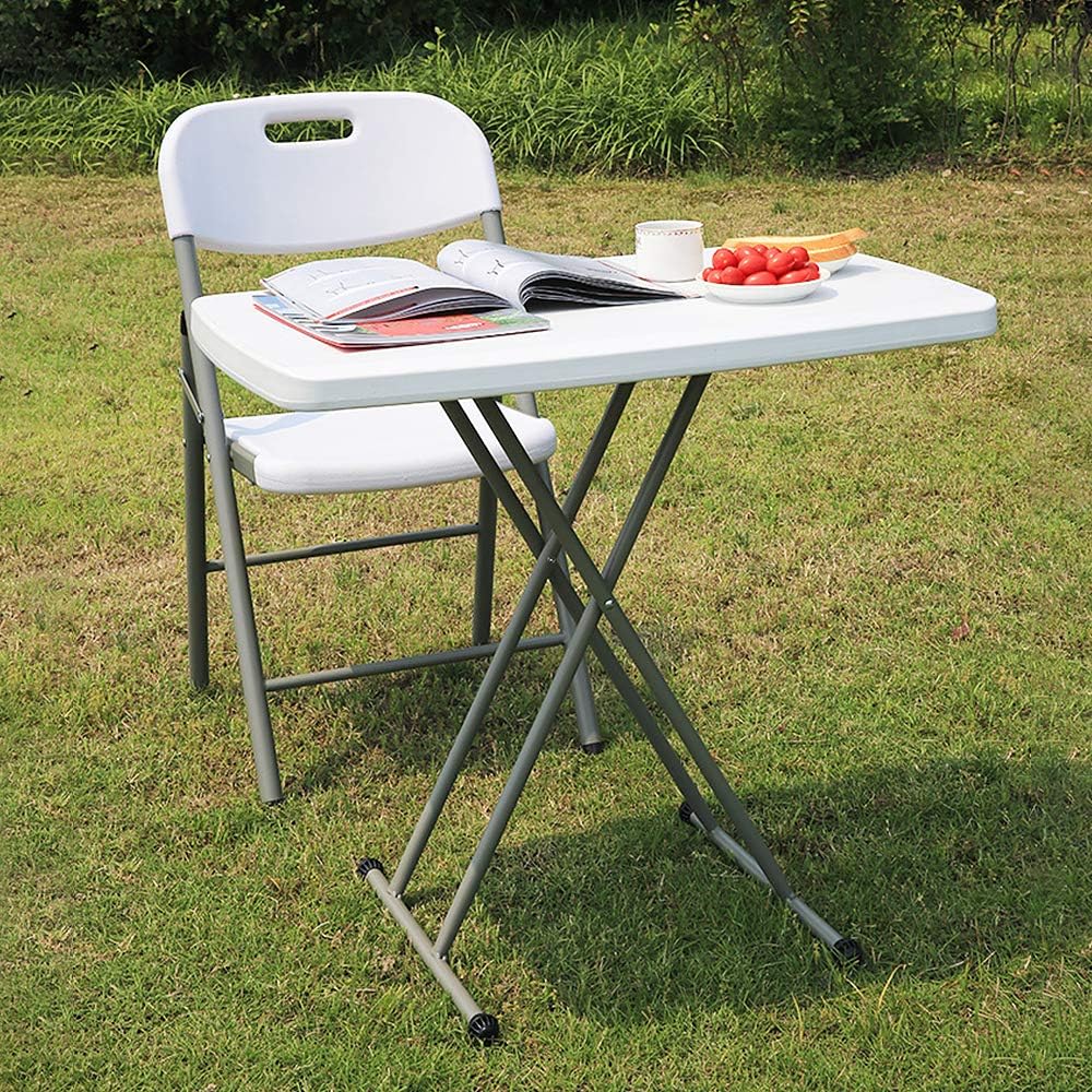 Klapptisch, Campingtisch, 76 cm, Tisch, Picknicktisch, mit höhenverstellbar, 50/62/74 cm, für Garten