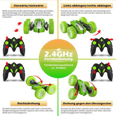 Ferngesteuertes Auto 3 4 5 6 7 8 9 Jahre Spiele LED Blinken RC Auto Spielzeug Jungen Mädchen Geschen