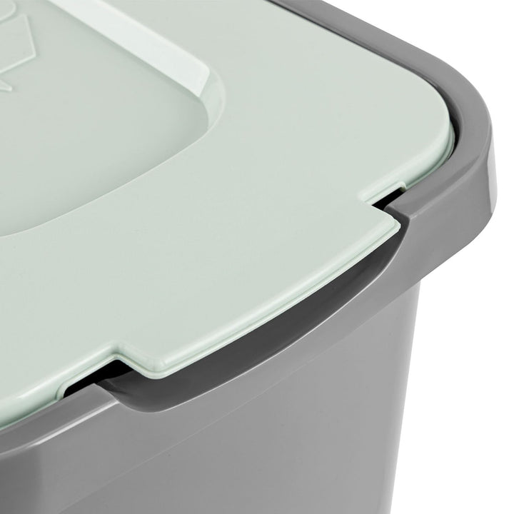 PAFEN Grosser Mülleimer SET für Recycling - 4er Abfallbehälter Hohe Recyclingbehälter - 2x 30l und 2