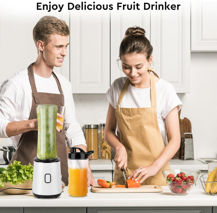 Mixer Smoothie Maker,Mini Standmixer,Smoothie Maker to go,Blender Mixer,BPA-Frei,23000RPM,Doppelbech