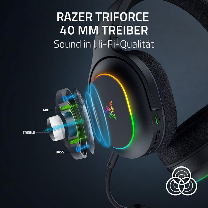 Razer Barracuda X Chroma - kabelloses Multiplattform-Gaming-Headset mit 6 Zonen Chroma RGB (SmartSwi