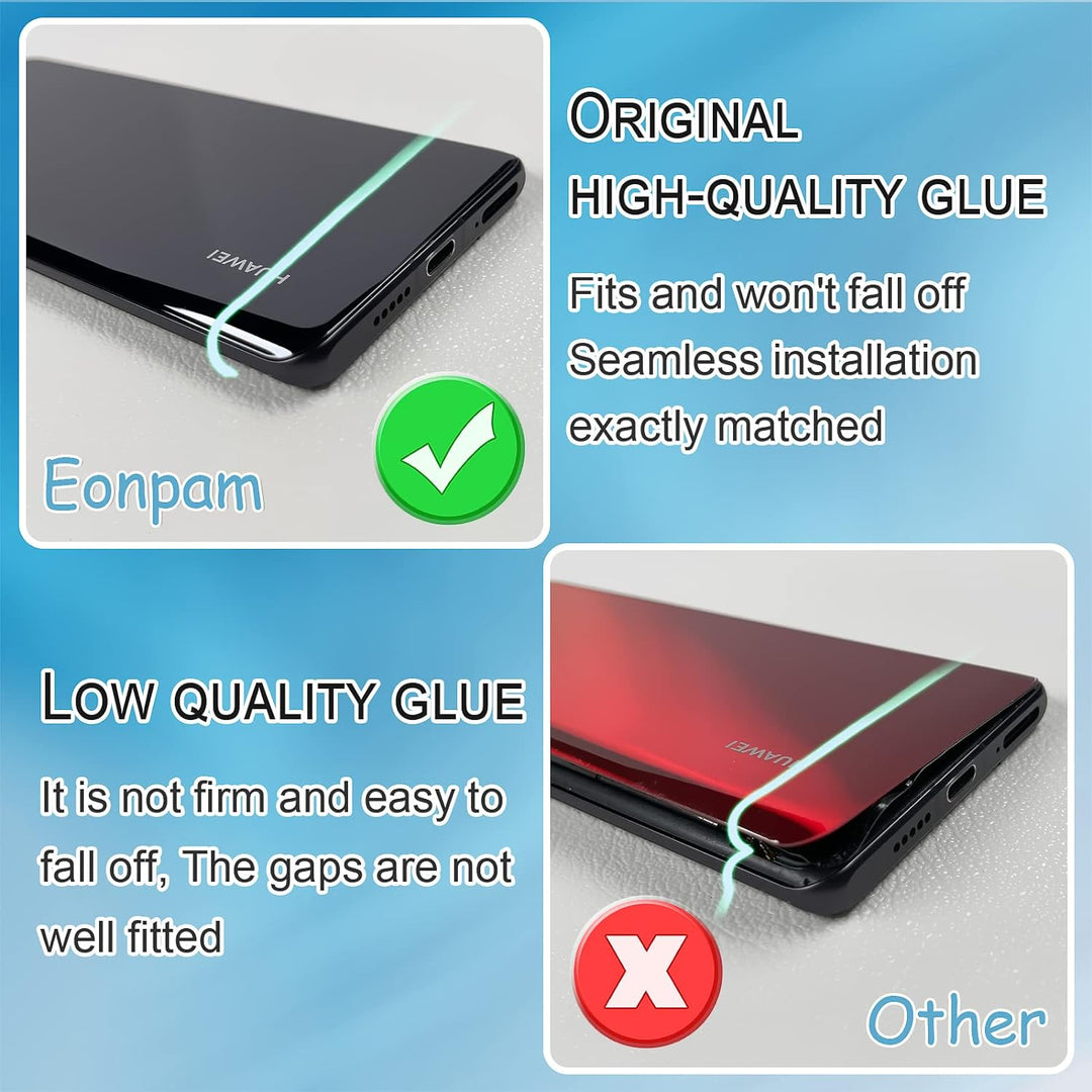 Eonpam Akkudeckel für Xiaomi Poco F2 Pro Rückseite Glas Original Backcover Back Glas Ersatz mit Repa