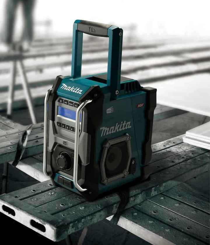 Makita MR003GZ Akku-Baustellenradio Auxiliary Schwarz, Türkis