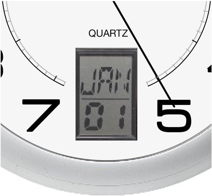 Unilux Funk-Wanduhr Instinct, 31cm, mit Datum