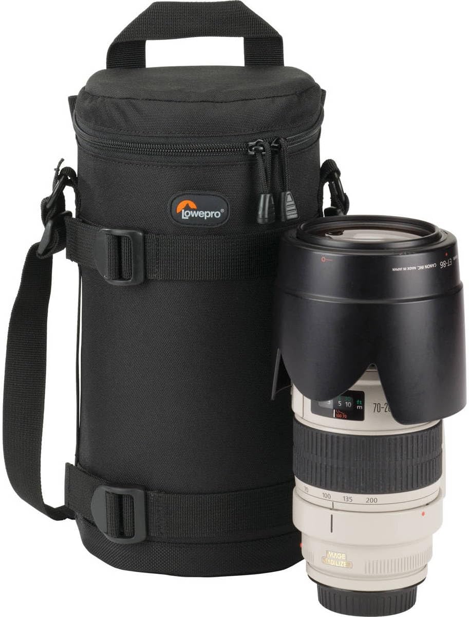 Lowepro LP36307 Objektivköcher (13 x 32 cm) Schwarz 13 x 32 (mit Schultergurt) Single, Schwarz 13 x