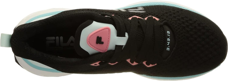 FILA Damen Exowave Race Wmn Laufschuh 36 EU Black Flamingo Pink Blue Glass, 36 EU Black Flamingo Pin