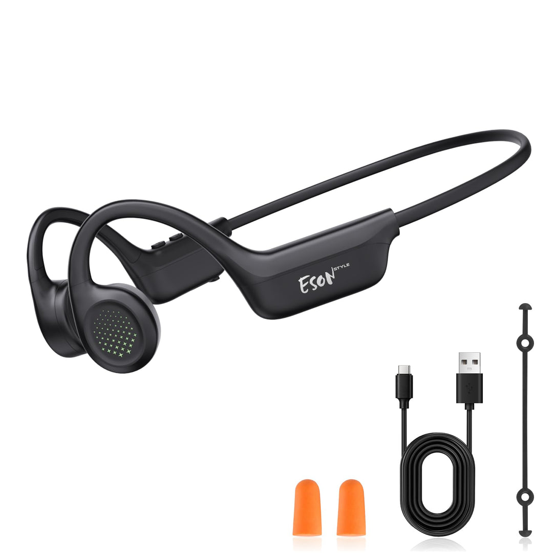 esonstyle Knochenschall Kopfhörer Bluetooth 6.0 - IPX7 wasserdichte | Bone Conduction Headphones mit