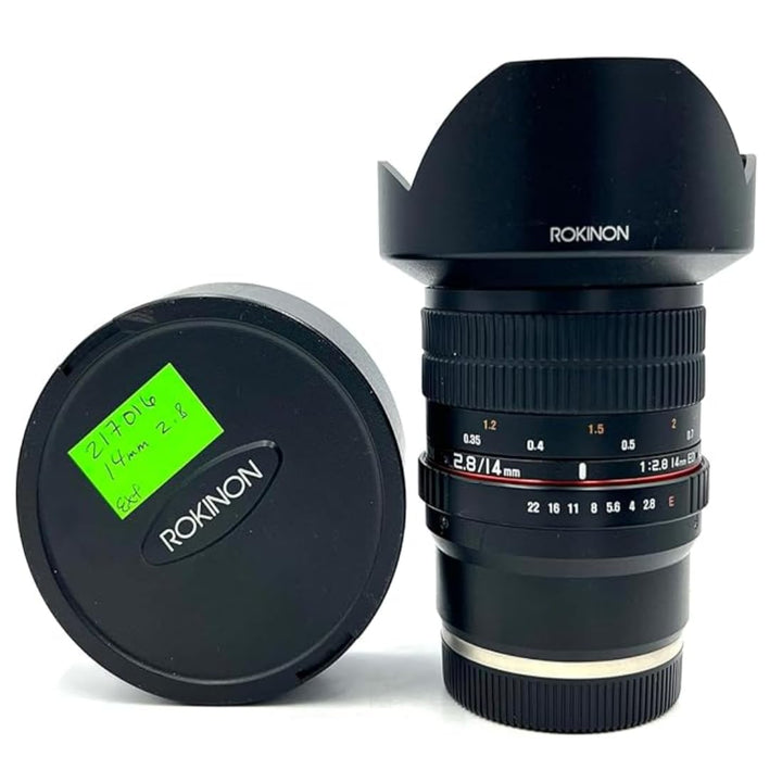 Rokinon FE14M-E 14 mm F2.8 Ultra Wide Objektiv für Sony E-Mount und Festobjektiv für andere Kameras