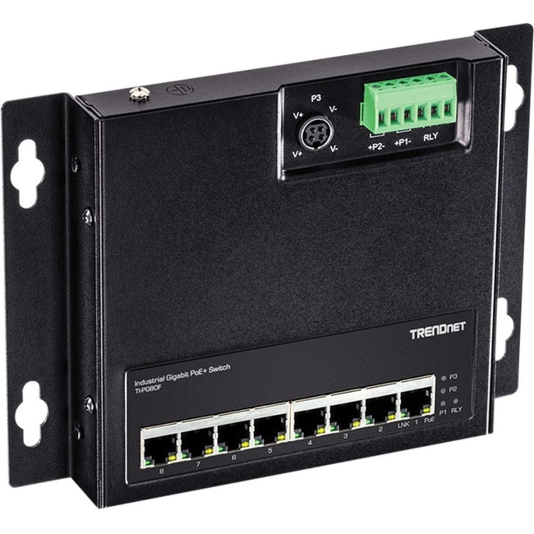 TRENDnet TI-PG80F 8-Port Industrial PoE+