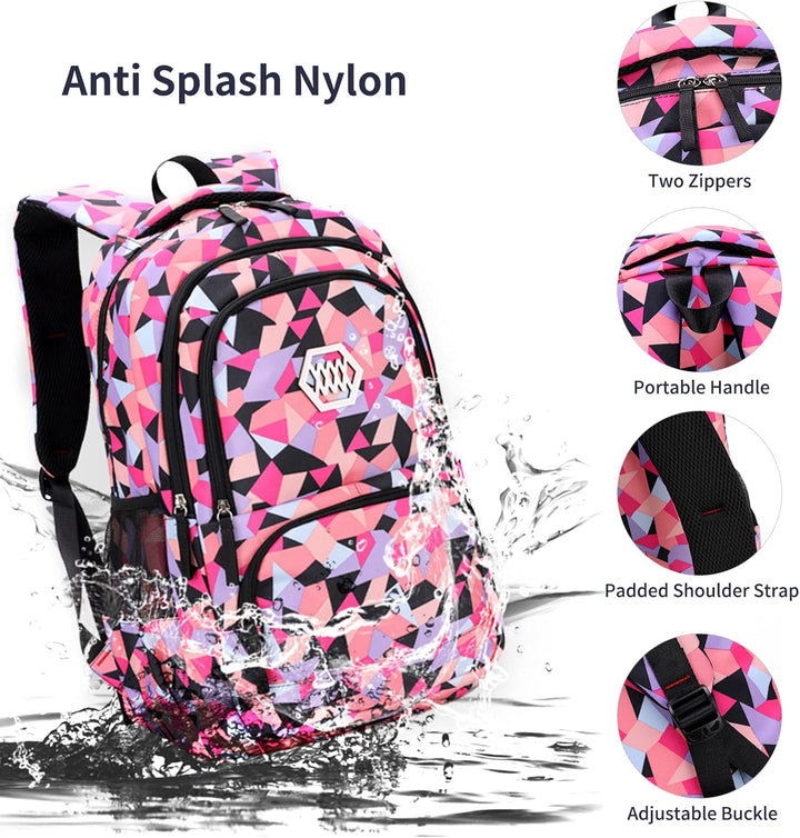 Schulrucksack Jungen Mädchen Rucksack Teenager: Schultaschen Sets mit Lunchpaket Federmäppchen Schul