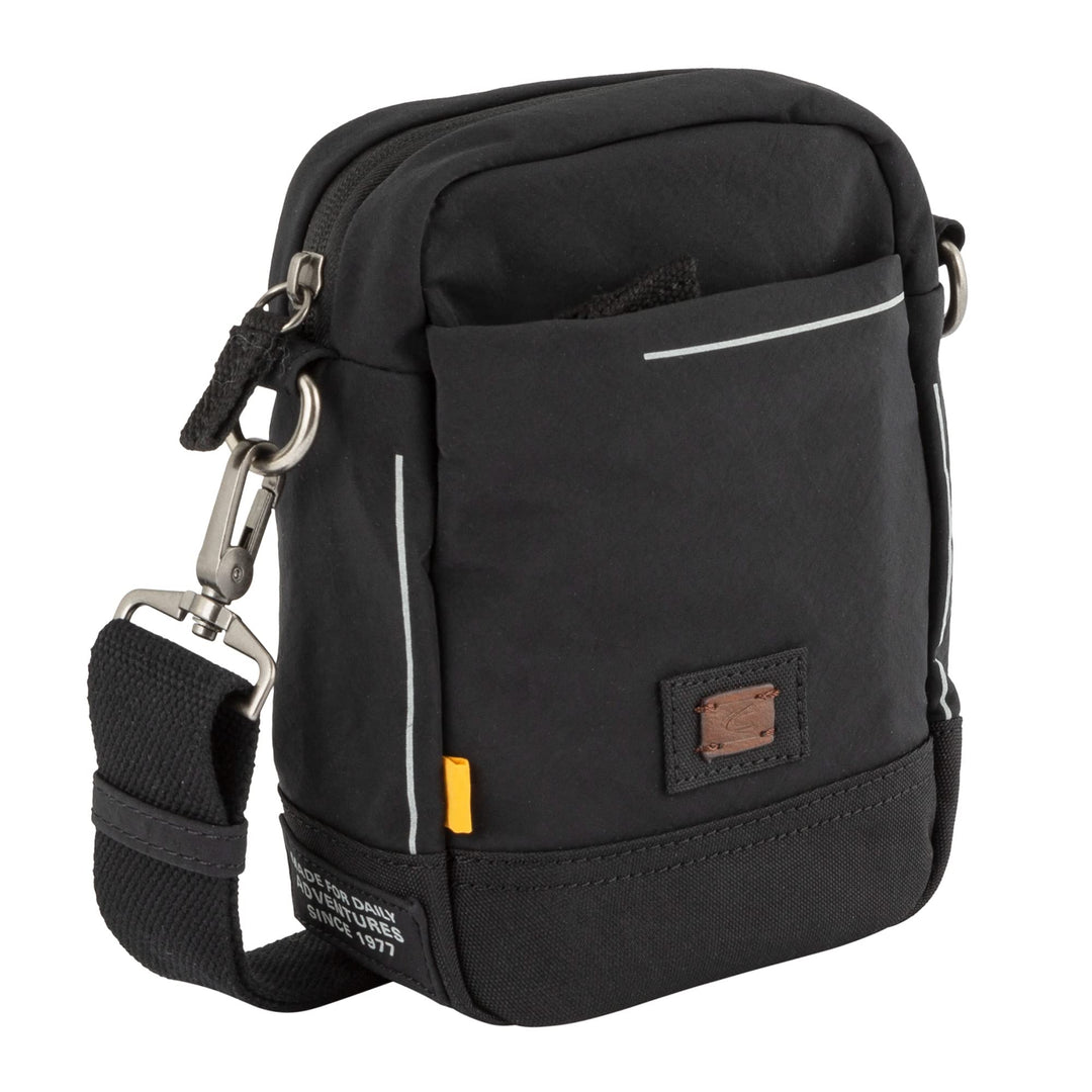 camel active bags City Herren Umhängetasche Messenger Bag 15,5x7x20 Schwarz, 15,5x7x20 Schwarz