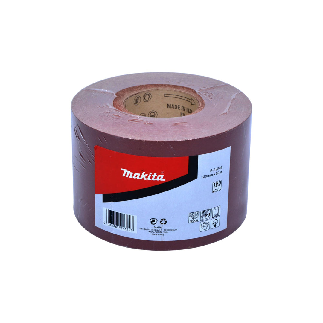 Makita Schleifpapier Rolle, 120 mm x 50 m, K180, P-38249
