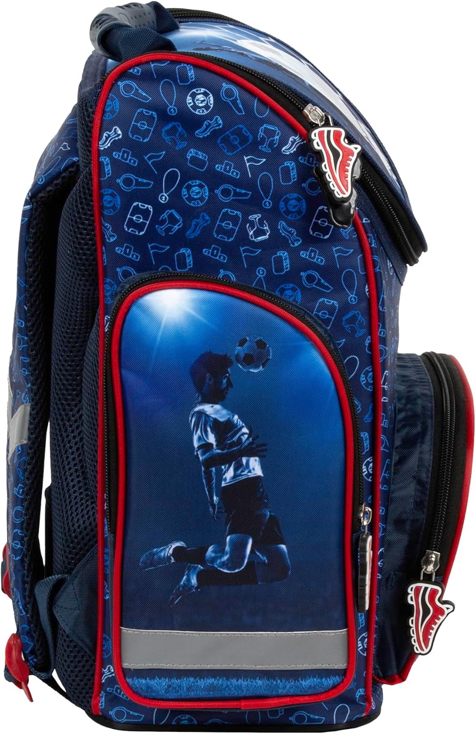 Goldkids - Schulranzen für Jungen, 4er-Set - Schul-Rucksack für Kinder mit Federmäppchen - Schuhbeut