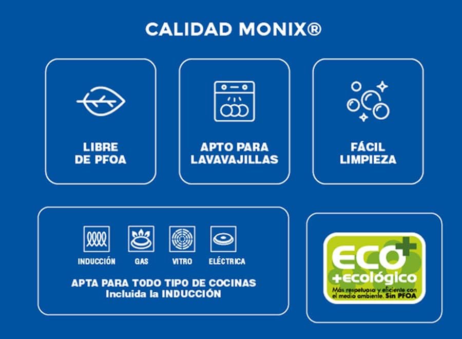 Monix Copper - Set mit 2 Pfannen, Kupfereffekt, 20-24 cm, geschmiedetes Aluminium, antihaftbeschicht