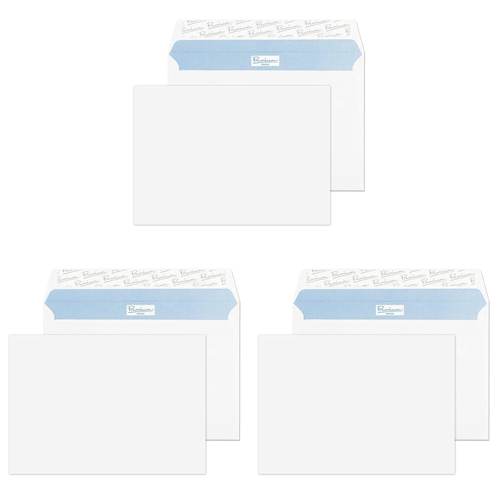 Blake Premium Office 34213 Briefumschläge Haftklebung Ultra Weiss Wove C5 162 x 229 mm 120g/m² | 25