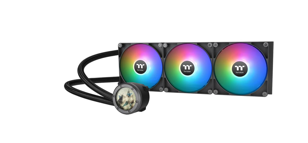 Thermaltake TH420 V2 Ultra ARGB Sync All-In-One Liquid Cooler, Schwarz 420mm Ultra ARGB Black, 420mm