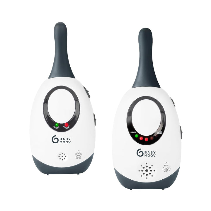 Babymoov Babyphone Simply Care (inkl. 2 Adapter) - analog, strahlungsarm, 300m Reichweite Weiss/Schw