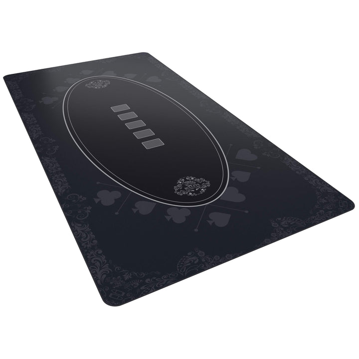 Bullets Playing Cards Designer Pokermatte schwarz in 200 x 100 cm für den eigenen Pokertisch - XXL D