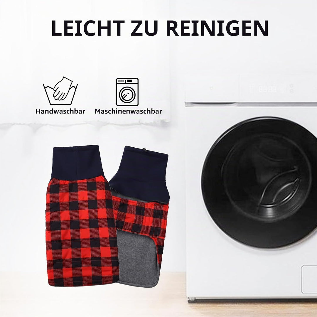 Geyecete Dackel Mantel Winter, Warmer Hunde wintermantel,wasserdichter Hundemantel mit Leinenloch,Hu