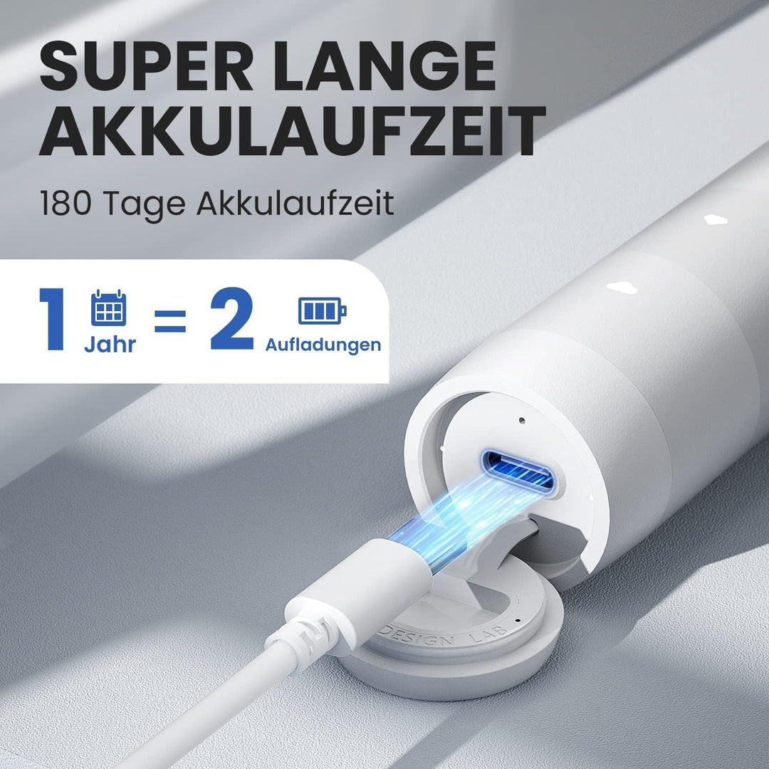 Oclean Flow Elektrische Zahnbürste, Schallzahnbürste mit 180 Tage Akkulaufzeit, 5 Putzmodi Zahnbürst