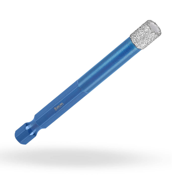 Profi Fliesenbohrer 8mm BIT Adapter - Diamantbohrer für Feinsteinzeug, harte Fliesen uvm. Diamantboh