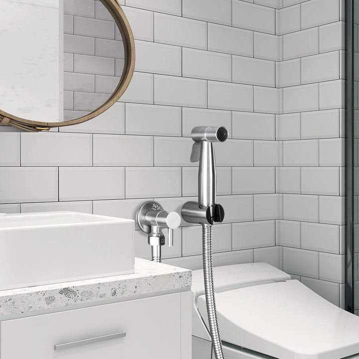 LOSCHEN Bidet Toilettensprüher, Hand Bidet Sprayer, Bidet Handbrause, Edelstahl Duschkopf Bidet Arma