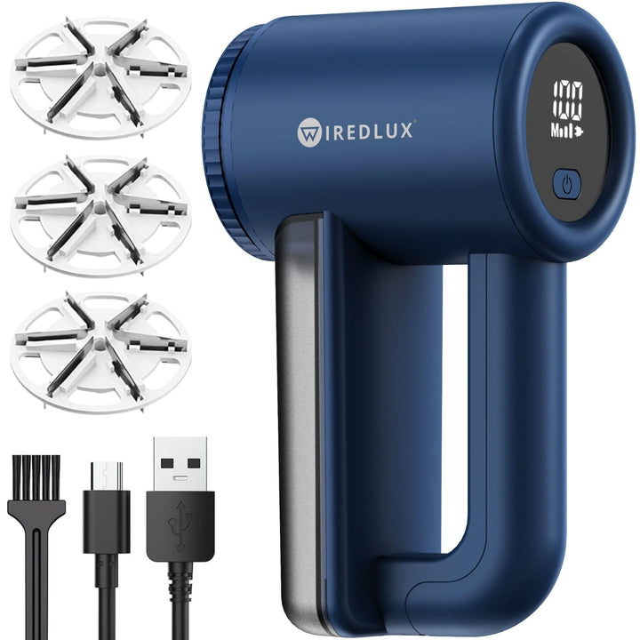 Fusselrasierer Elektrisch WiredLux - Wiederaufladbarer Fusselentferner für Kleidung &amp; Möbel - Einste