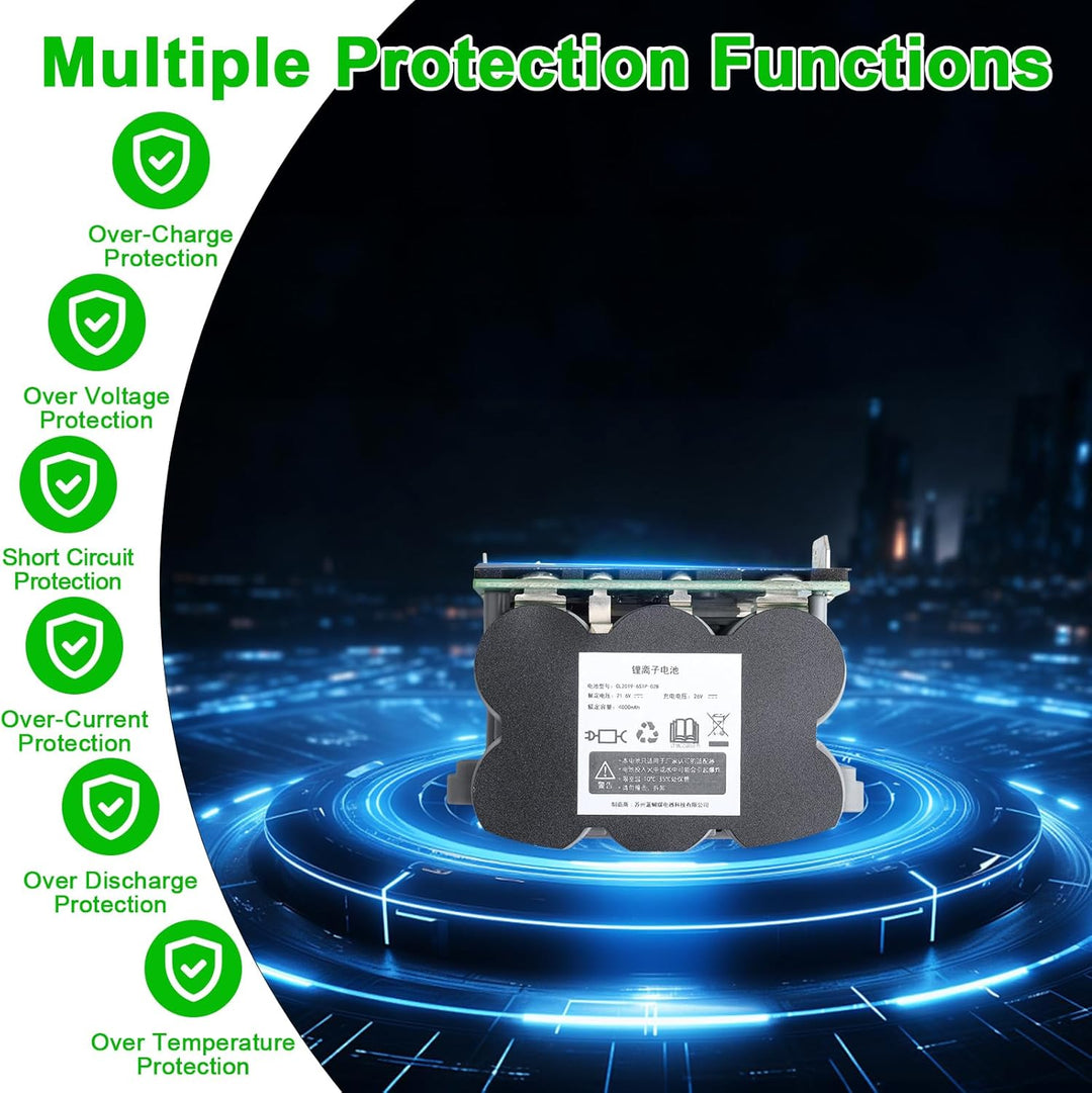 21.6V 4000mAh Akku Kompatibel mit Tineco Floor One S5, S5 Pro, S5 Pro 2, S5 Smart, S5 Steam, S5 Comb