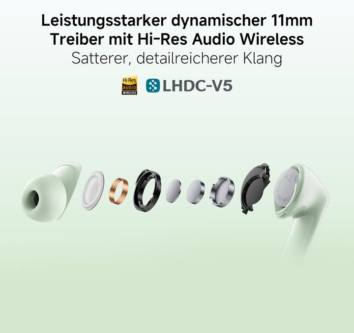 XIAOMI Redmi Buds 8, Kopfhörer, 50dB ANC, 11h+44h Akku, Schwarz | 11mm Dynamisch, Hi-Res, 3-Mic KI-A