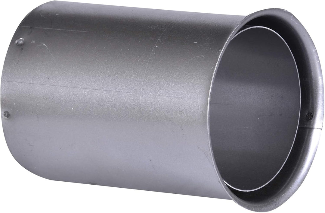 FIREFIX R80/WD Wandfutter für Pelletofenrohr aus 1,2 mm starken Stahl in 80 mm Durchmesser, doppelt