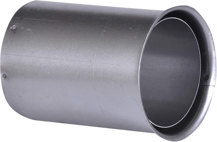 FIREFIX R80/WD Wandfutter für Pelletofenrohr aus 1,2 mm starken Stahl in 80 mm Durchmesser, doppelt