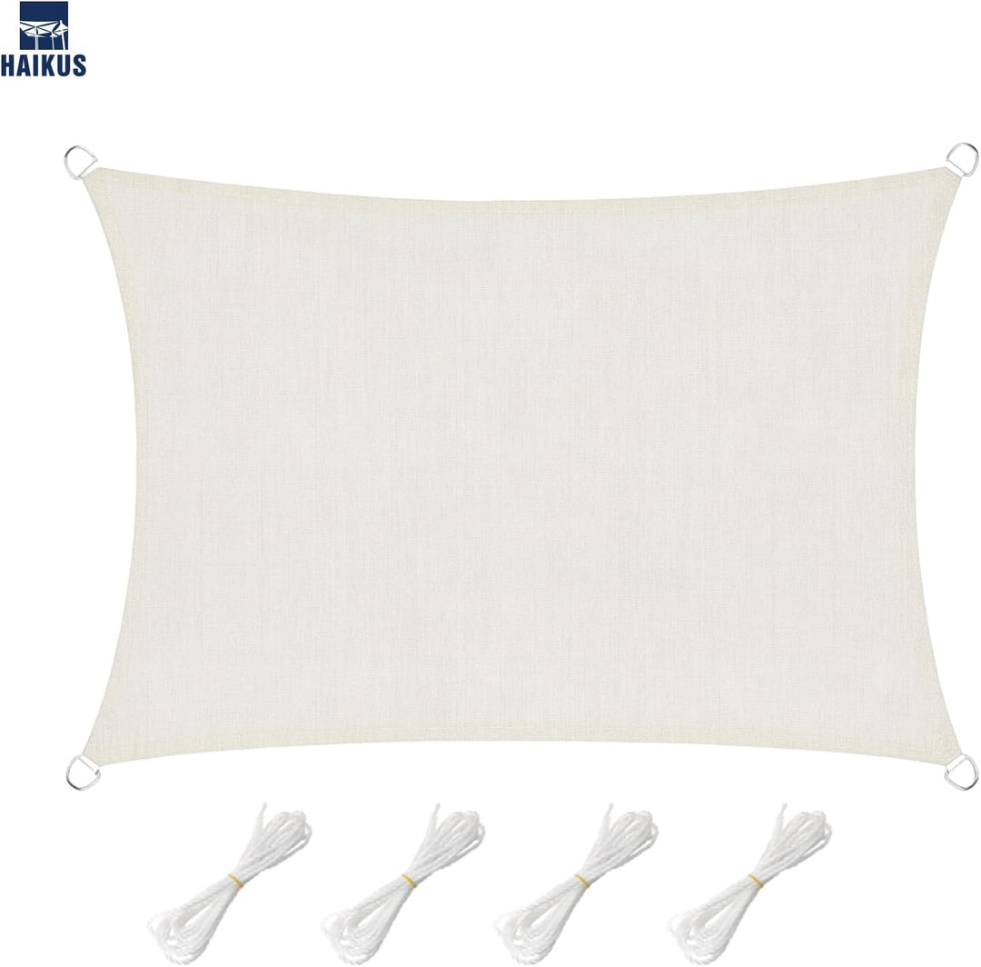 HAIKUS Sonnensegel, rechteckig, 2 x 5 m, Sonnensegel, 5 x 2 m, HDPE, atmungsaktiv, robust, 98% UV-Sc