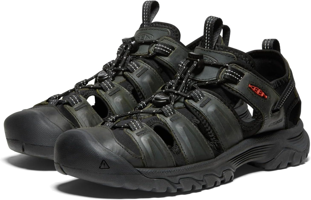 KEEN Unisex Targhee 3 Closed Toe Sportsandale 46 EU Grey Black, 46 EU Grey Black