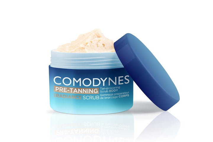 Comodynes Pre Tanning Radiance Scrub, Körperpeeling, bereitet die Haut vor und verlängert die Bräunu