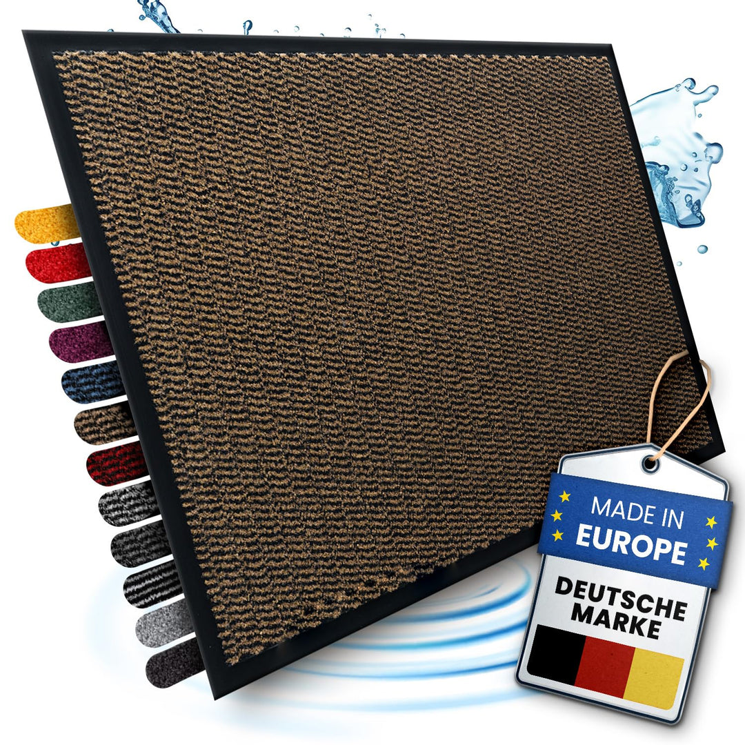 Bodenständig® Saubere Schuhe Dank saugstarkem Stoff (robust) perfekte Grösse Braun in 90x150cm - Fus