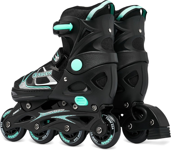 Raven Verstellbare Inlineskates optional als 2in1 Inlineskates-Schlittschuhe Spirit - Kugellager Abe