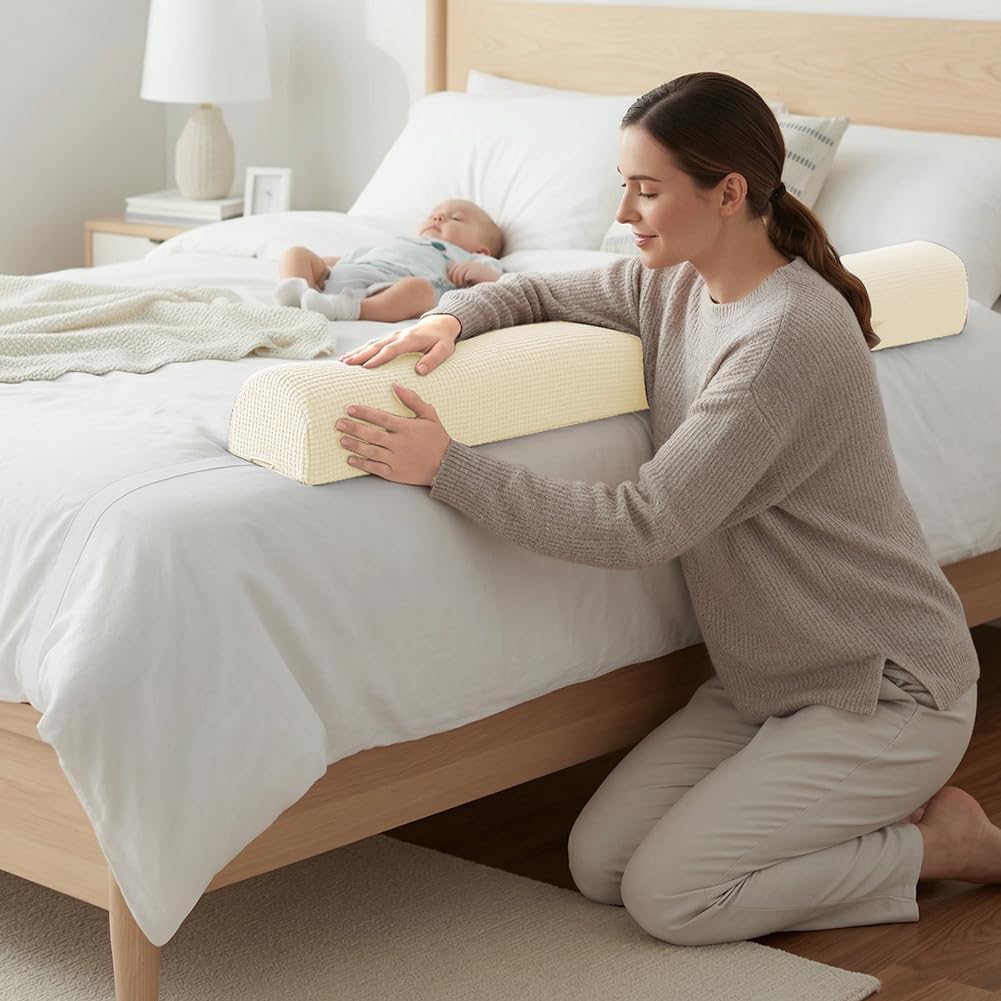 DUJUIKE Bettschutzgitter für Kleinkinder, Bettumrandung für Baby ältere Menschen, Bettgitter aus Sch