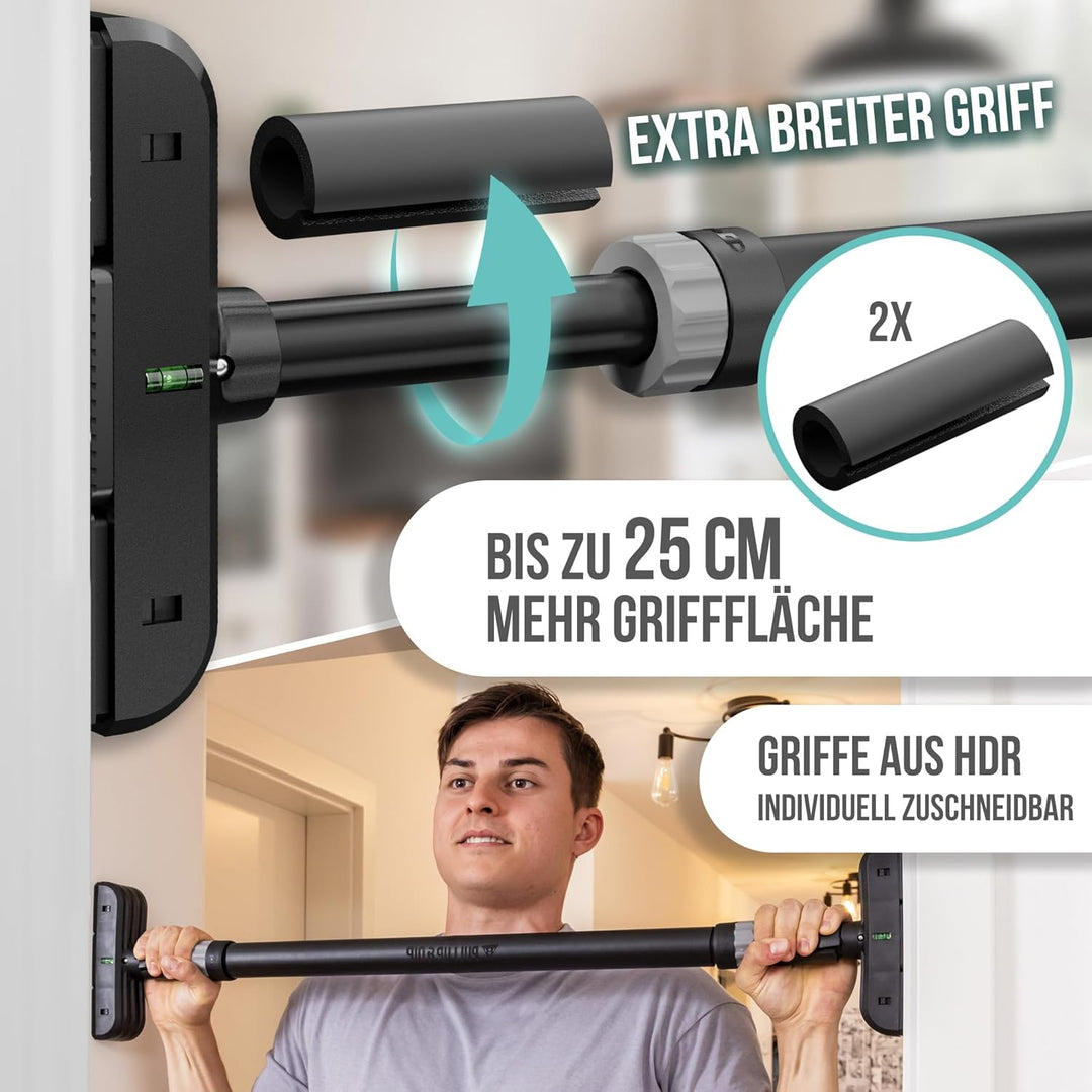 PULLUP & DIP - Klimmzugstange Türrahmen ohne Schrauben und Bohren Pull Up Bar Door Stange Türrahmen