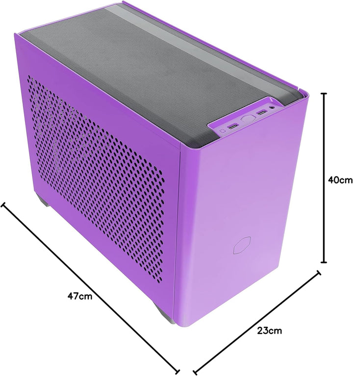 Cooler Master MasterBox NR200P Mini-ITX-PC-Gehäuse – Seitenteil aus gehärtetem Glas, hervorragende K