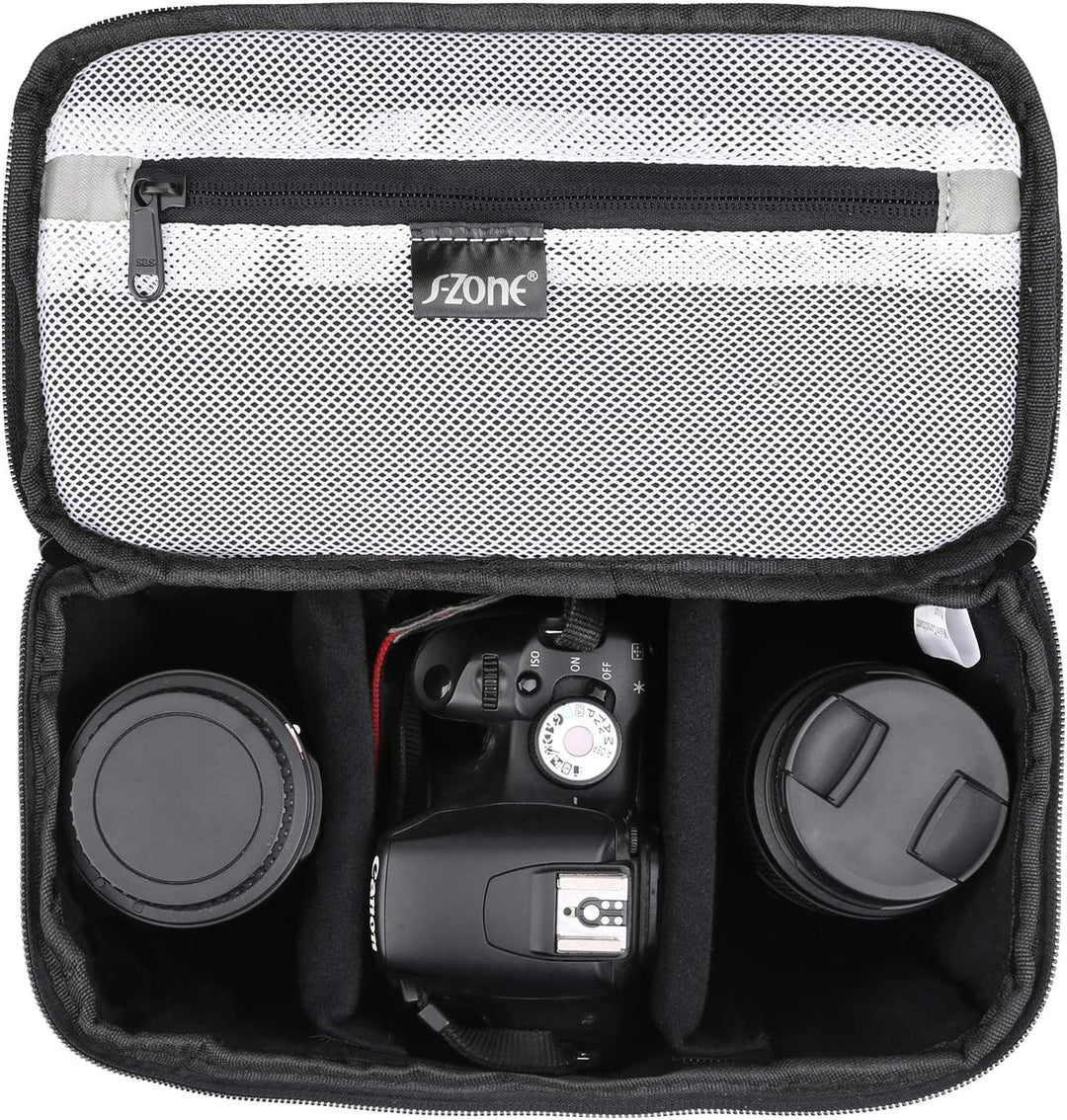 S-ZONE Kameratasche Gepolsterte Shockproof Faltbare DSLR SLR TLR Blitzlicht Kameraschutz-Einsatz-Beu
