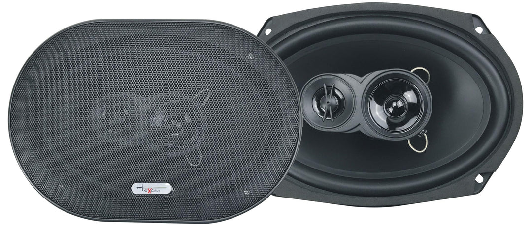 Excalibur X693 3 Wege Auto Lautsprecher 16 x 23 cm/6 x 9 500 W Paar Preis für viele Ford, Mazda oder