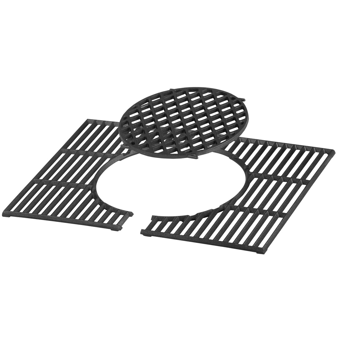 BBQ-Toro Gusseisen Grillrost System 60 x 44 cm | Rost-in-Rost Gussrost Grill, Gusseisen Einsatz Holz