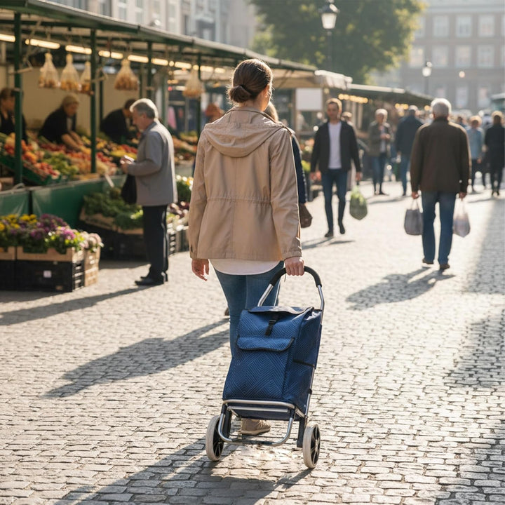Faltbare Einkaufstasche Ersatztasche für Einkaufswagen,wasserdichte Oxford-Stoff Trolley Tasche mit