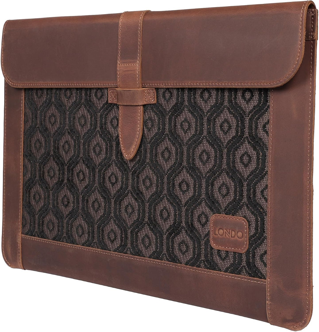 Londo Echtleder Tasche, Hülle für MacBook Pro – 13,3 & 13 Zoll und iPad Pro 12.9 Zoll Kompatibel mit