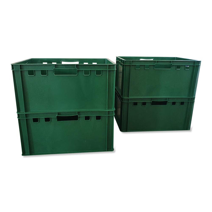 Generisch kanister-vertrieb® 4er Set E3-Kiste Eurobox Metzgerkiste Lagerbox 60x40x30 cm stabil für L